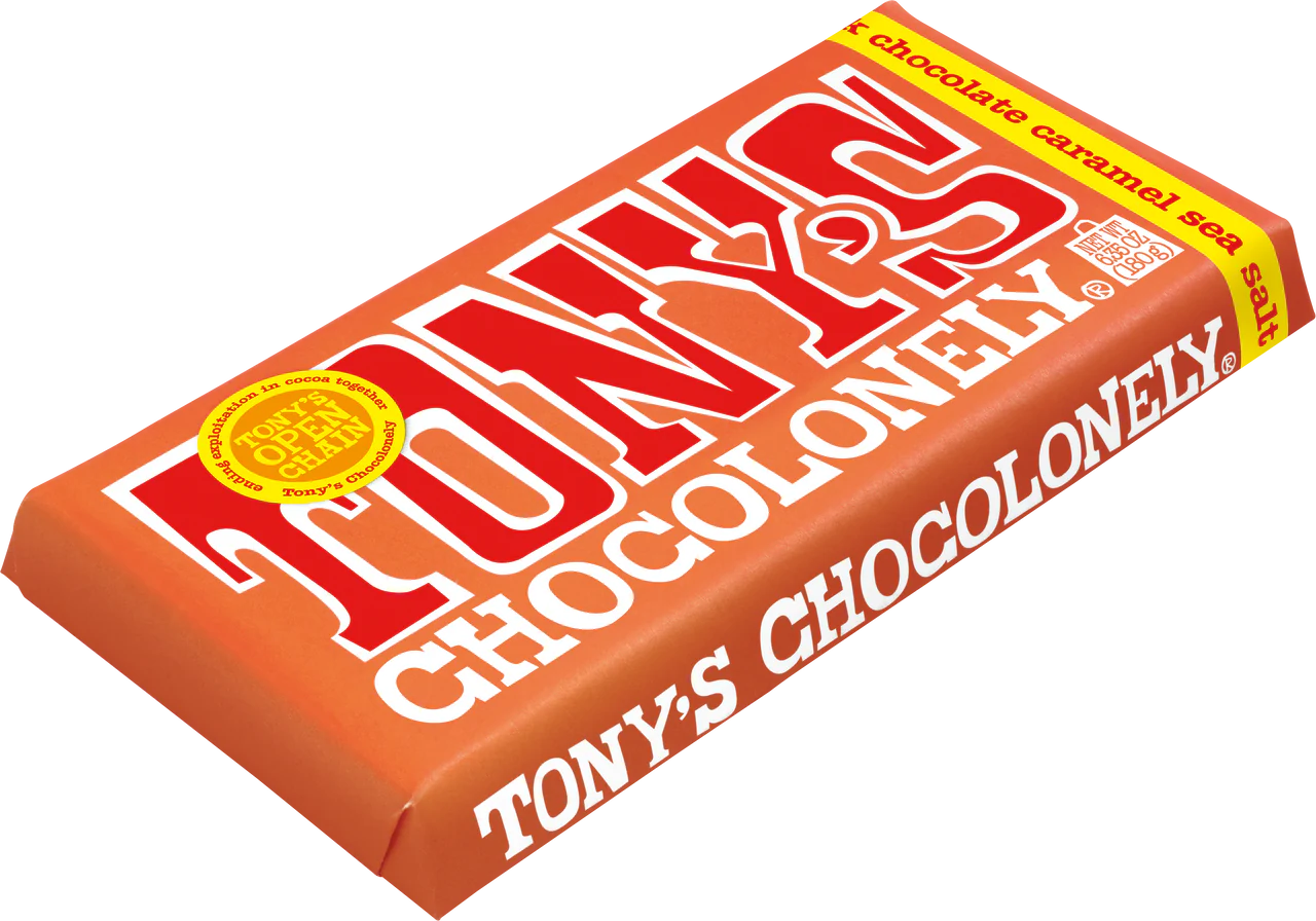 Tony's Chocolonely Milk Caramel Sea Salt 32% 180g