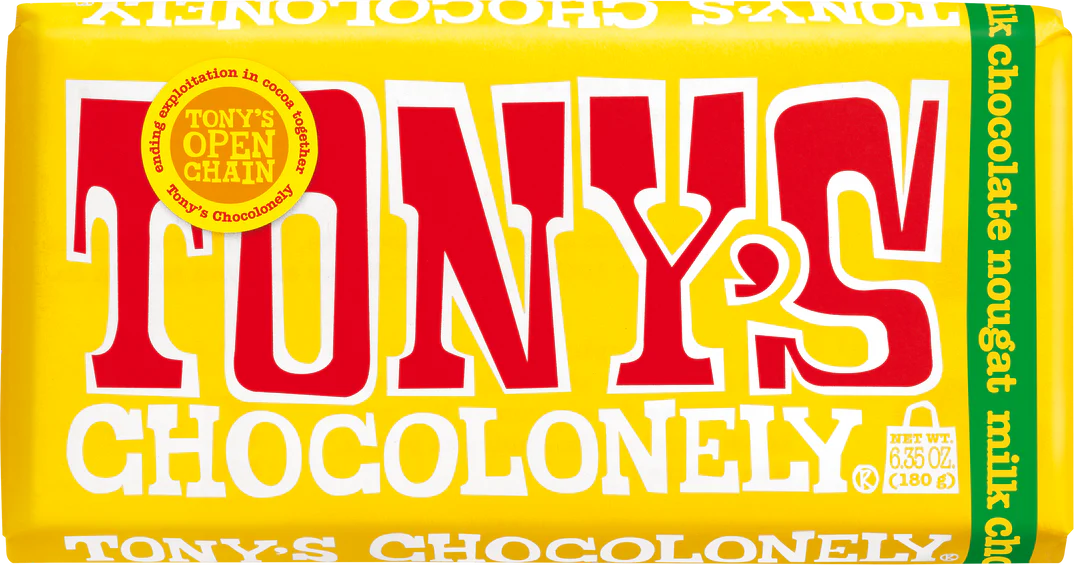 Tony's Chocolonely Milk Honey Almond Nougat 32% 180g