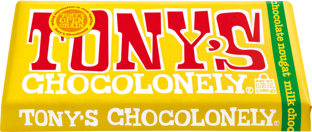 Tony's Chocolonely Milk Honey Almond Nougat 32% 180g