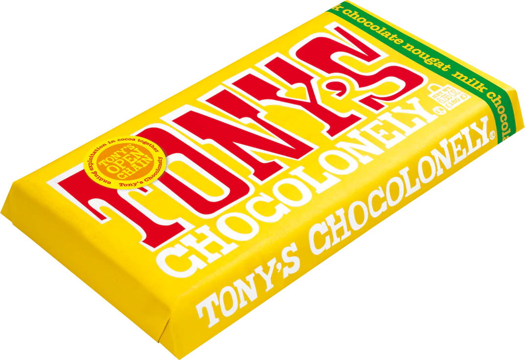 Tony's Chocolonely Milk Honey Almond Nougat 32% 180g