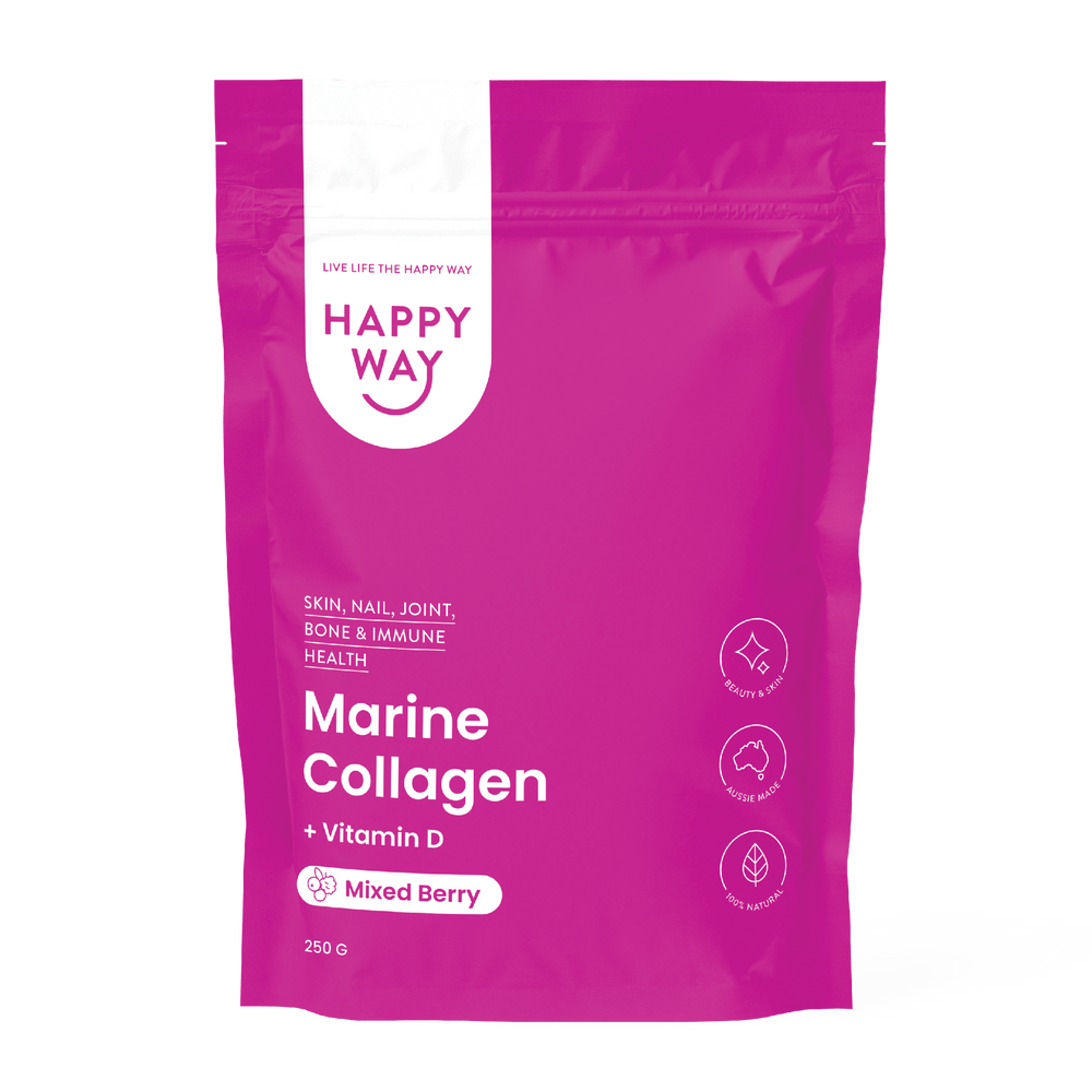 Happy Way Marine Collagen + Vitamin D Mixed Berry 250g