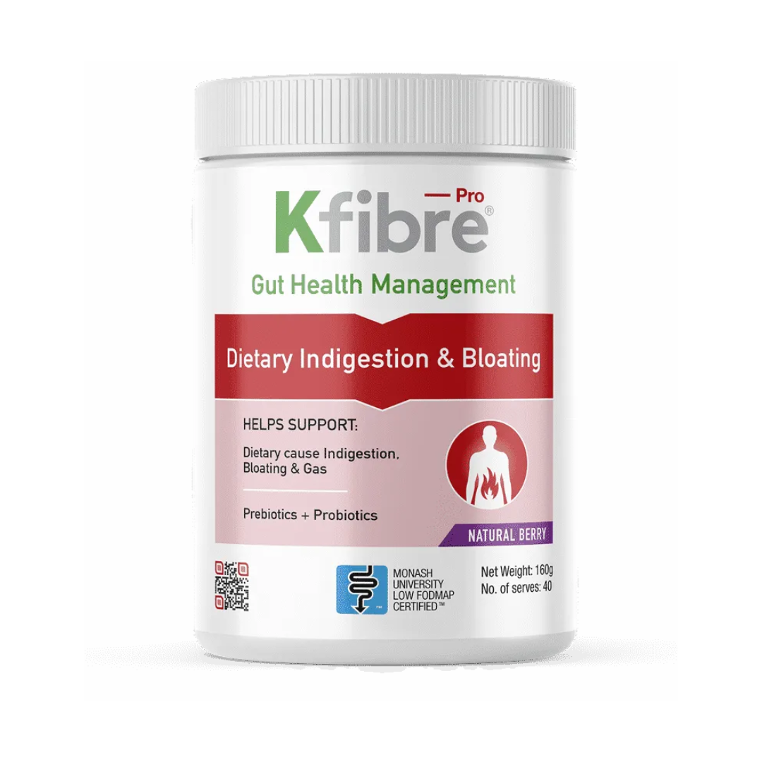 Kfibre Pro Dietary Indigestion & Bloating Natural Berry Tub 160g