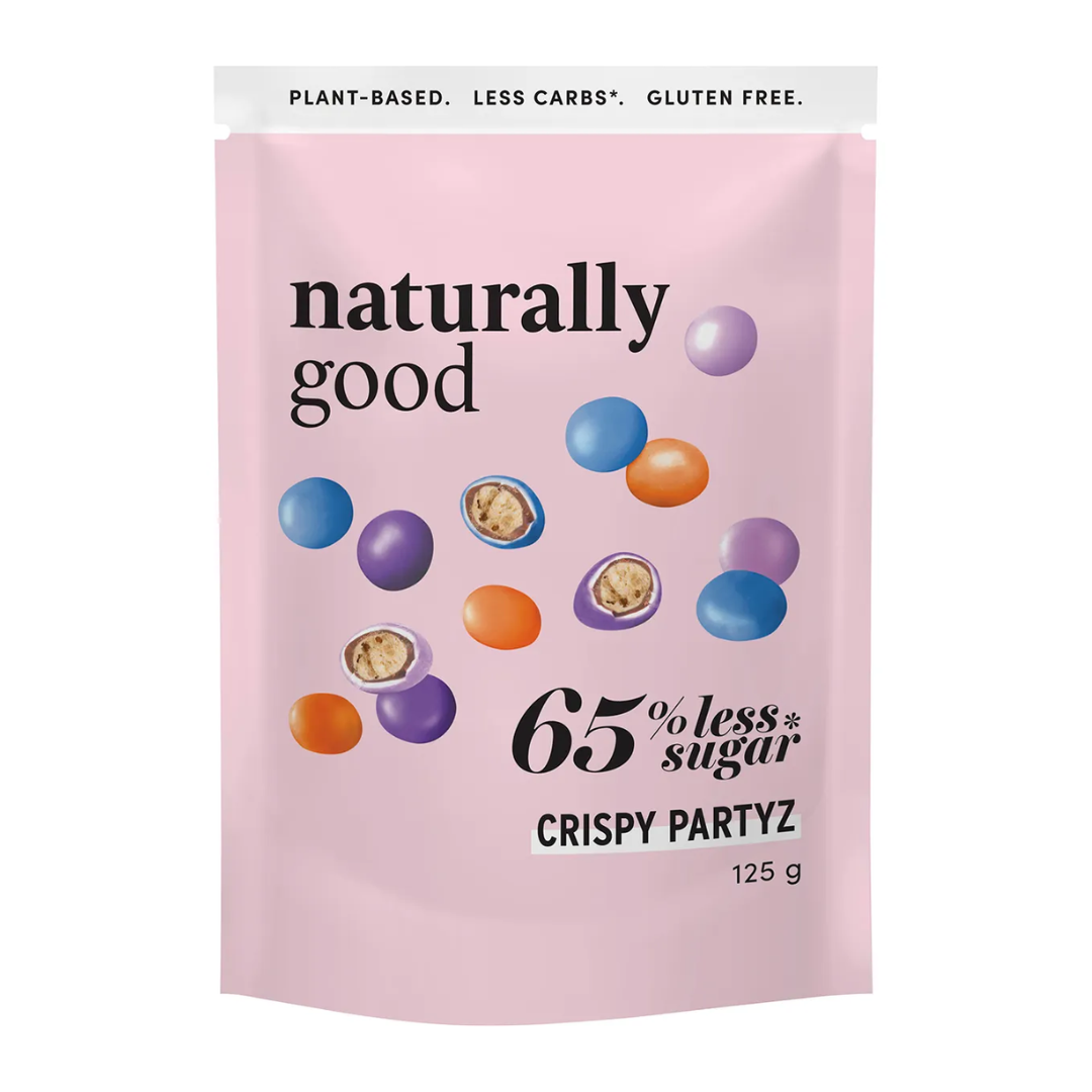 (SALE) Naturally Good Crispy Partyz 65% less sugar 125g