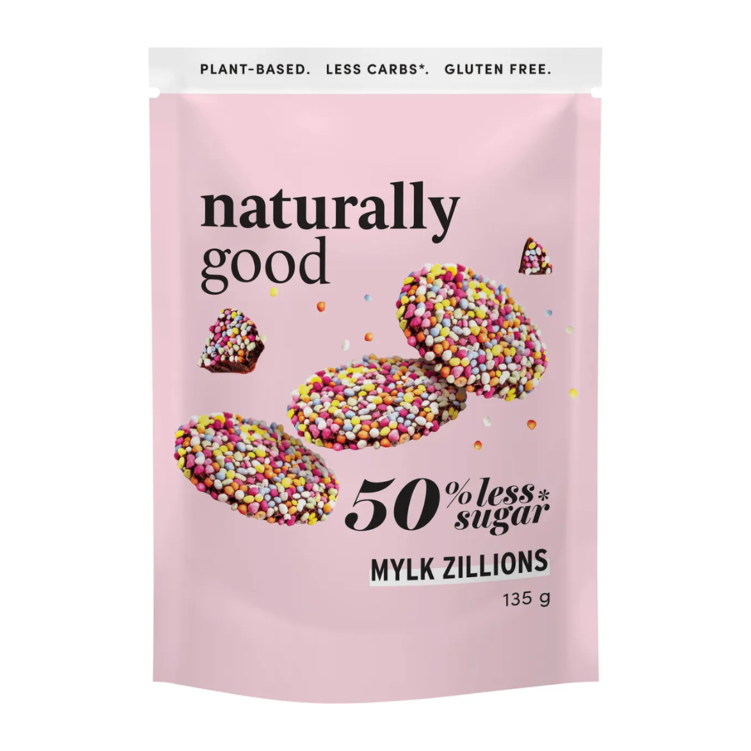 (Clearance) Naturally Good Mylk Zillions 50% less sugar 135g