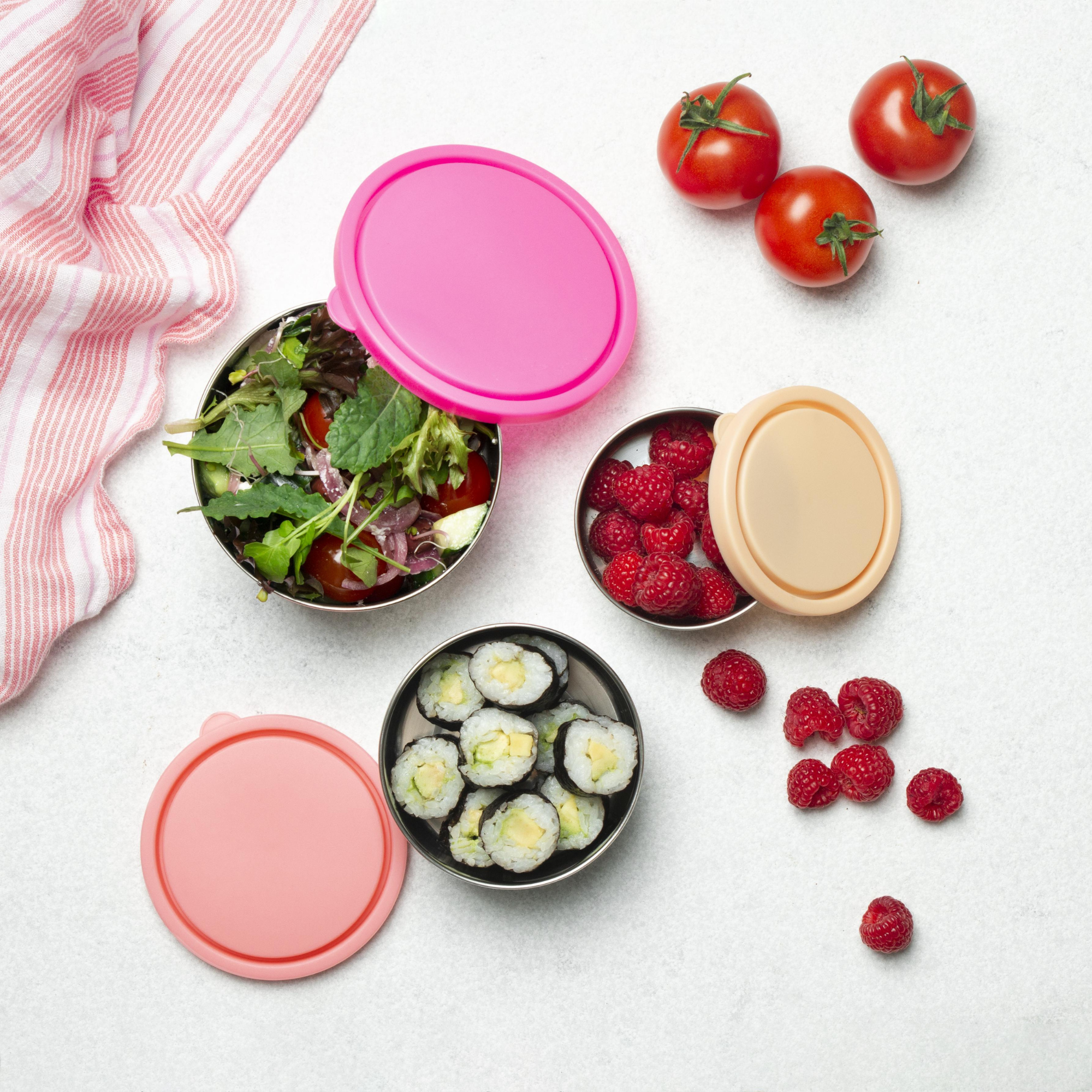 Ever Eco Rise Round Nesting Containers meal-prep lifestyle image