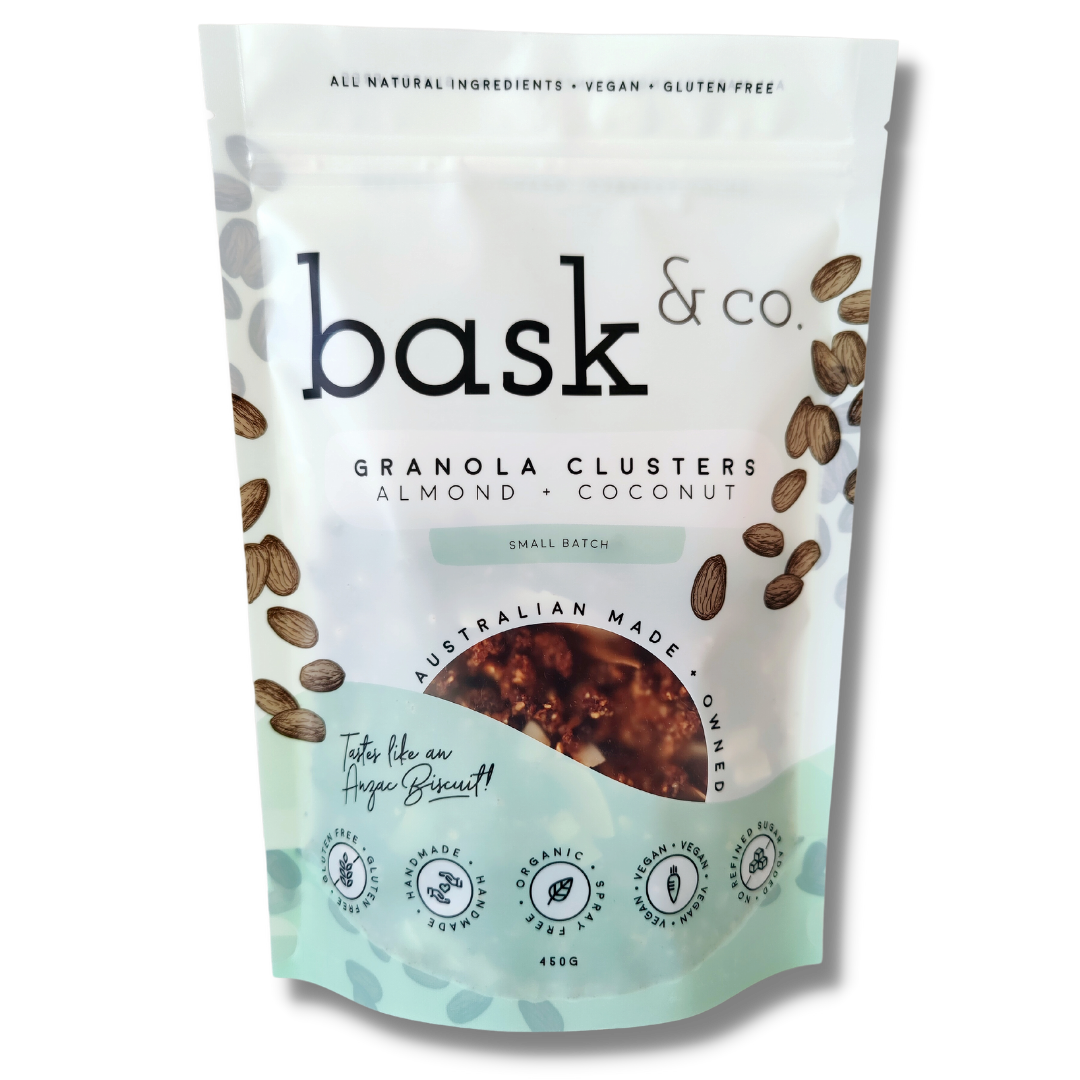 (CLEARANCE) Bask & Co Almond and Coconut Granola