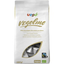 Vego Vegolino Fine Nougat Pralines 180g — front pack image (UHP)
