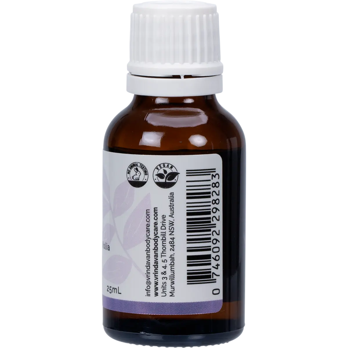 Vrindavan Essential Oil 100% Lavender — side pack image (UHP)