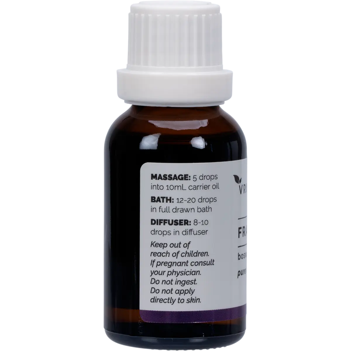 Vrindavan Essential Oil 100% Frankincense — side pack image (UHP)