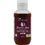 Vrindavan Jamaican Black Castor Oil Refined 100ml — front pack image (UHP)