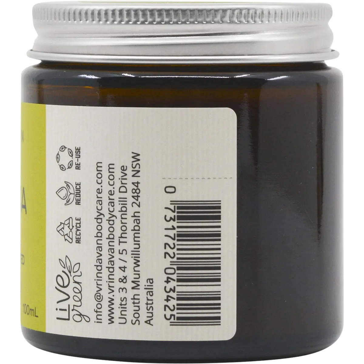 Vrindavan Raw Batana Oil 100ml — side pack image (UHP)