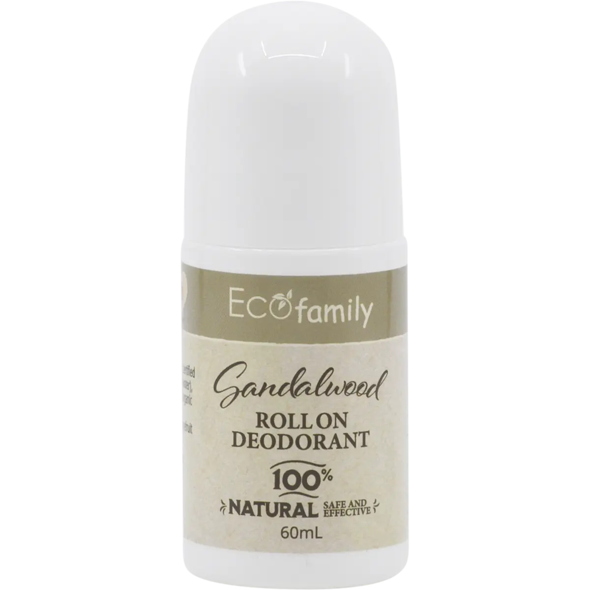 Vrindavan Roll-On Deodorant Eco Family Sandalwood Aluminium Free 60ml