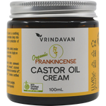 Vrindavan Castor Oil Cream Frankincense 100ml — front pack image (UHP)