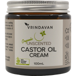 Vrindavan Castor Oil Cream Unscented 100ml — front pack image (UHP)