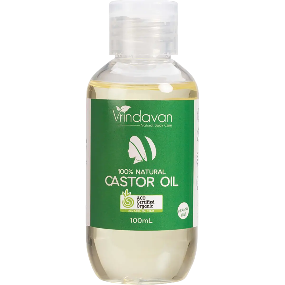 Vrindavan Castor Oil 100% Natural — front pack image (UHP)