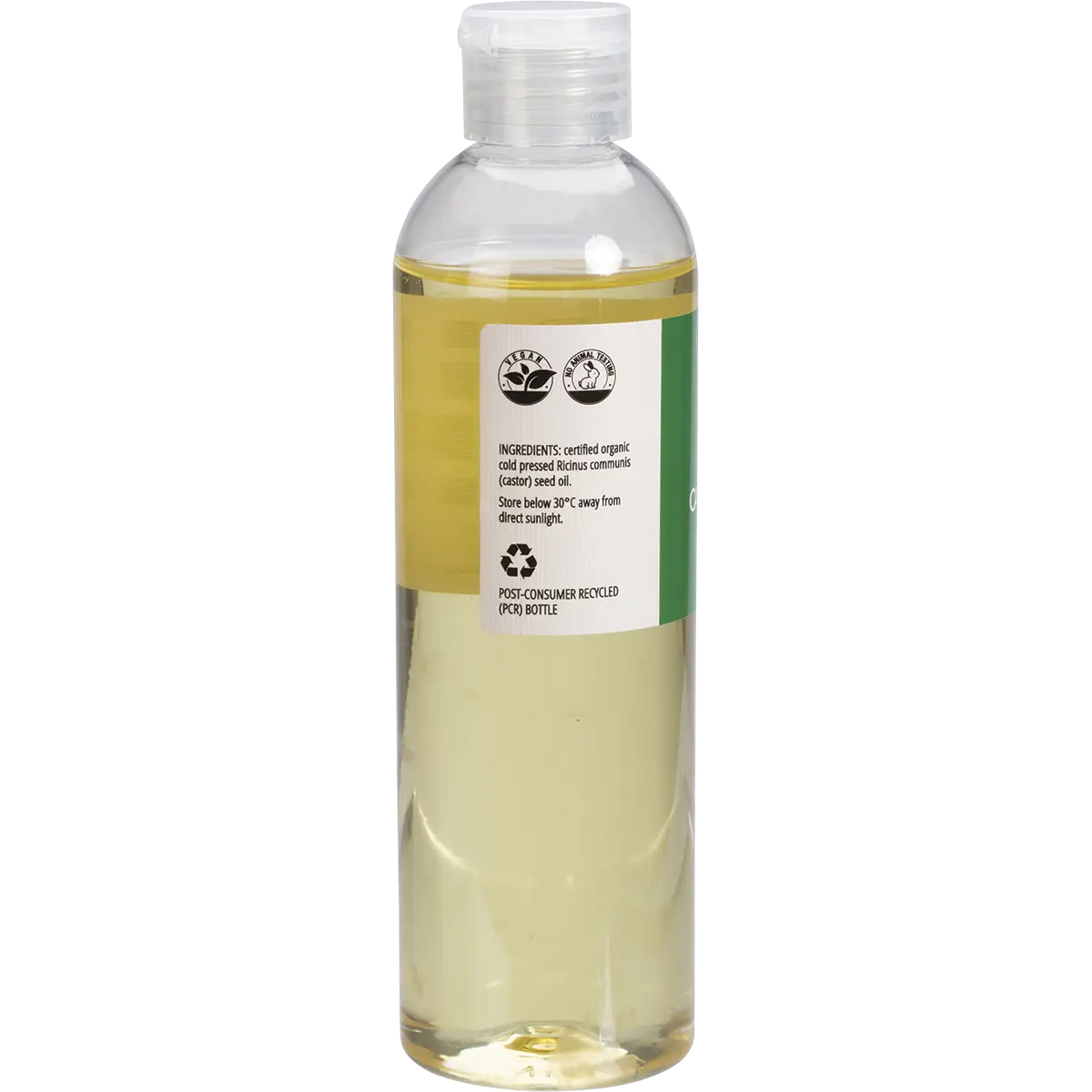 Vrindavan Castor Oil 100% Natural — side pack image (UHP)