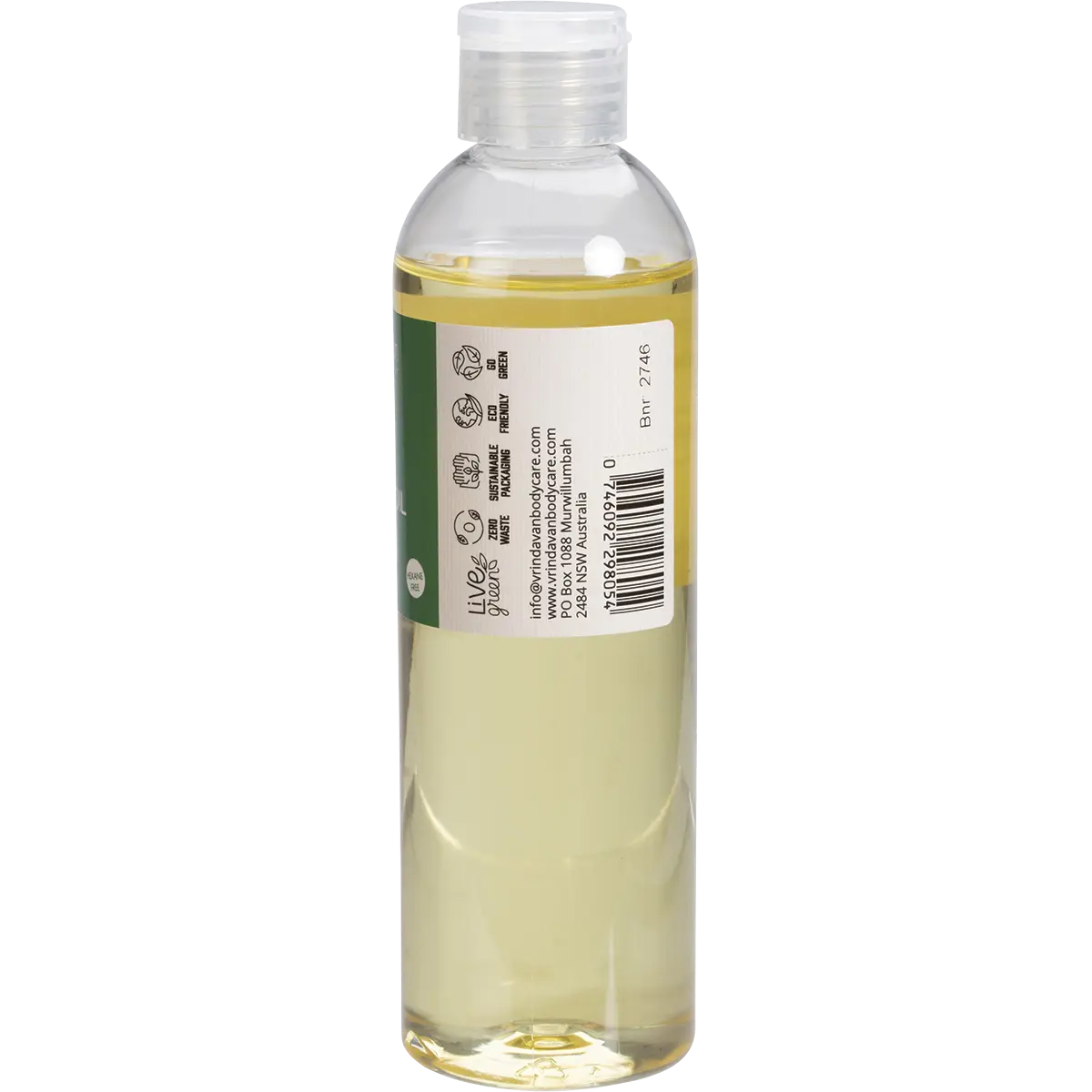 Vrindavan Castor Oil 100% Natural — side pack image (UHP)