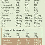 Power Super Foods Real Plant Protein - Vanilla Bean 400gm — official nutrition information