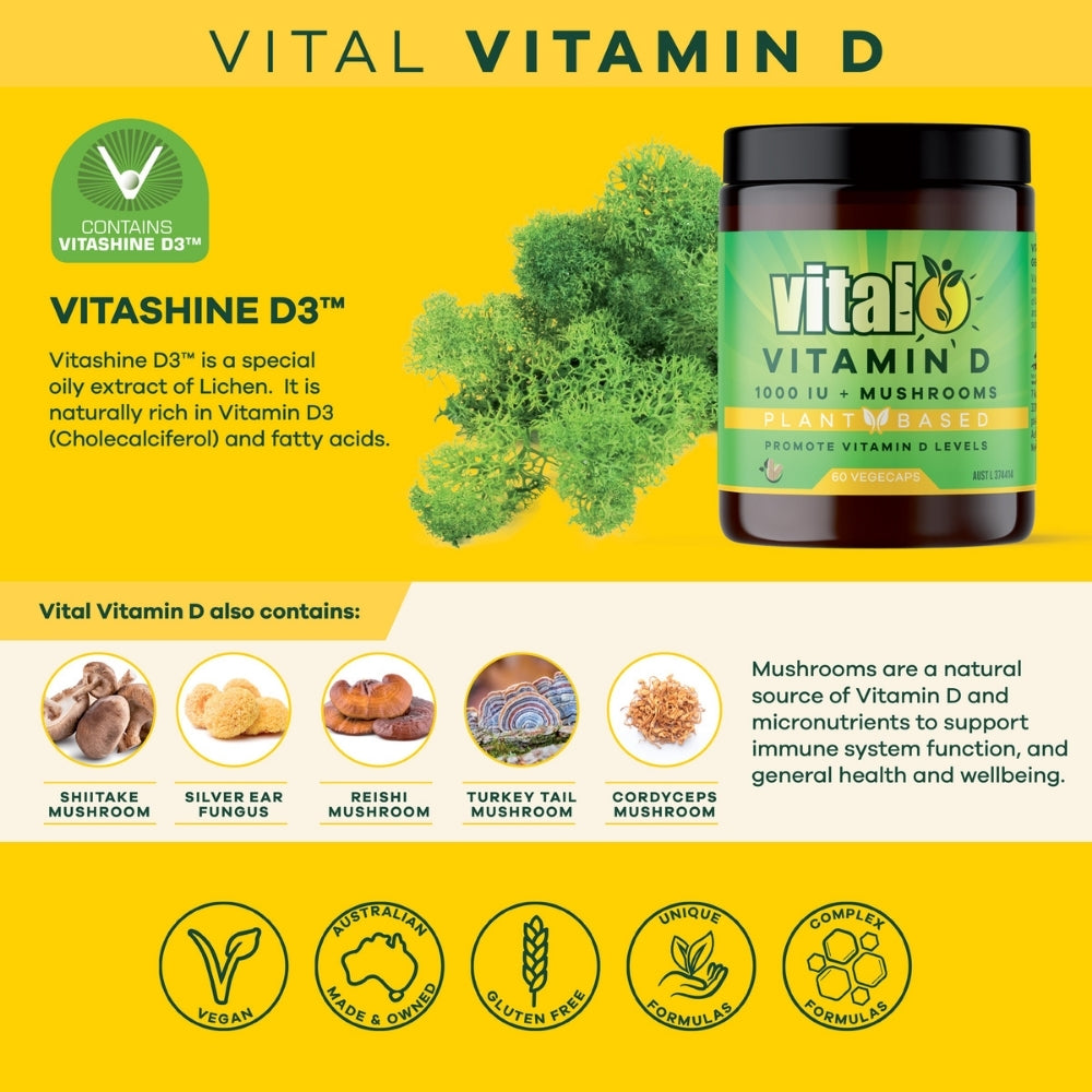 Vital Vitamin D Vegecaps 60 Caps