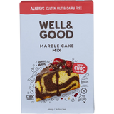 Well and Good Marble Cake Mix with Choc Frosting 460g — front pack image (UHP)