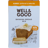 Well and Good Banana Bread Mix 40% Less Sugar 350g — front pack image (UHP)