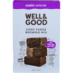 Well and Good Choc Fudge Brownie Mix 400g — front pack image (UHP)