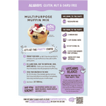 Well and Good Multipurpose Muffin Mix 40% Less Sugar 400g — back pack image (UHP)