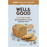 Well and Good Buckwheat & Chia Bread Mix 360g — front pack image (UHP)