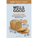 Well and Good Buckwheat & Chia Bread Mix 360g — front pack image (UHP)