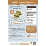 Well and Good Buckwheat & Chia Bread Mix 360g — back pack image (UHP)