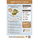 Well and Good Buckwheat & Chia Bread Mix 360g — back pack image (UHP)