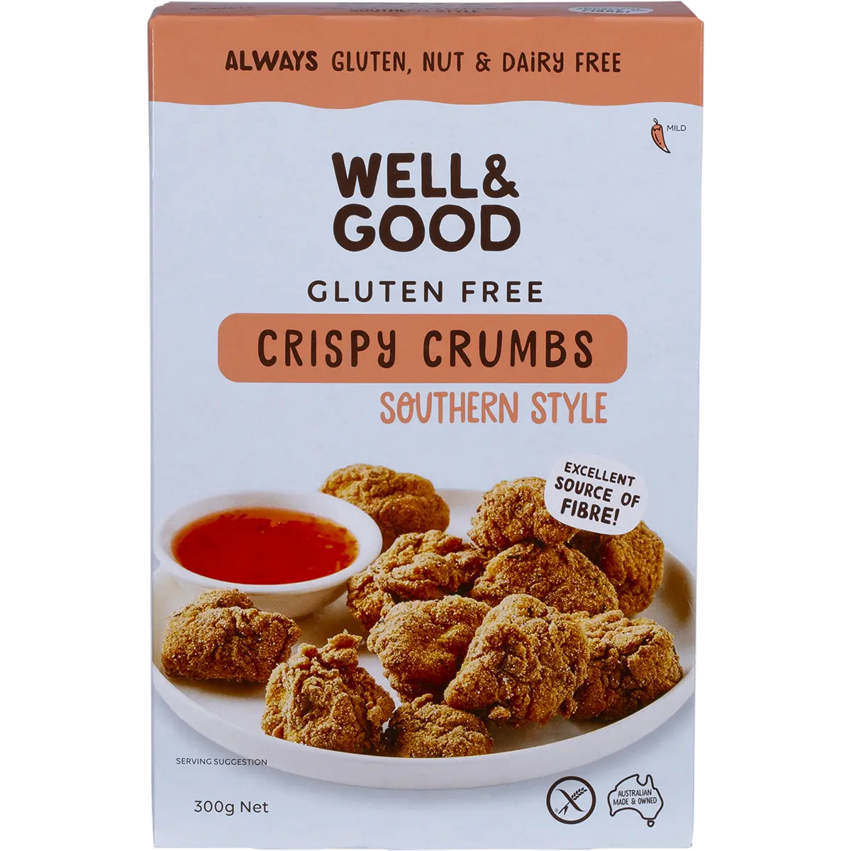 Well & Good Crispy Crumbs Southern Style 300g
