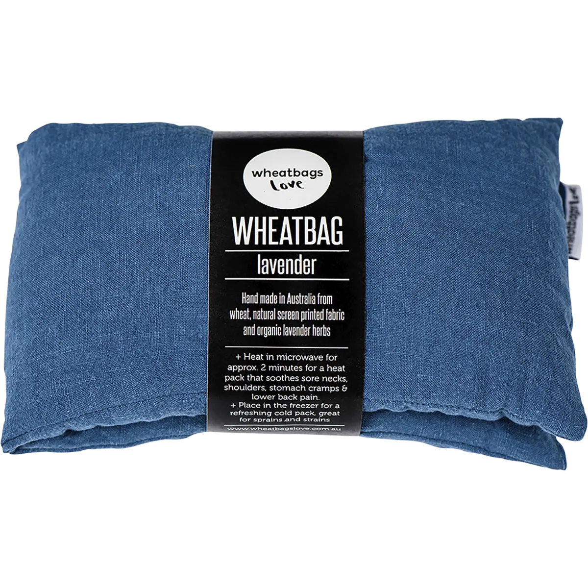Wheatbags Love Luxe Linen Wheatbag — front pack image (UHP)