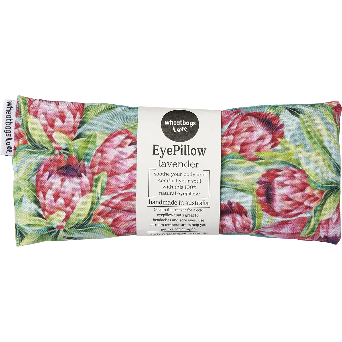 Wheatbags Love Eyepillow — front pack image (UHP)