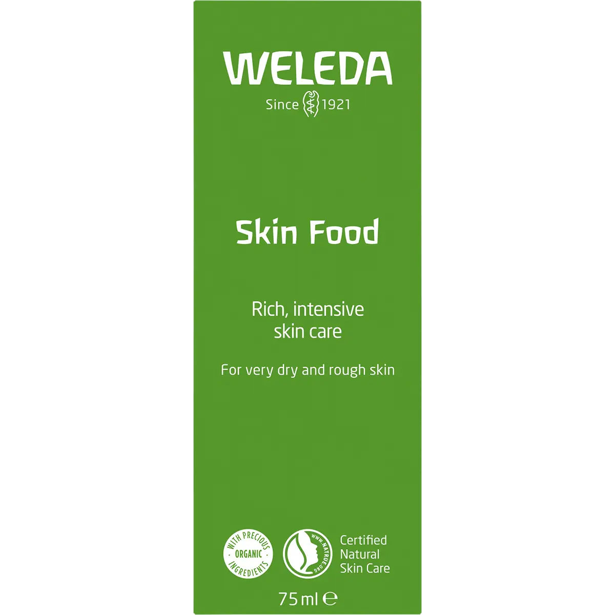 Weleda Skin Food 75ml — back pack image (UHP)