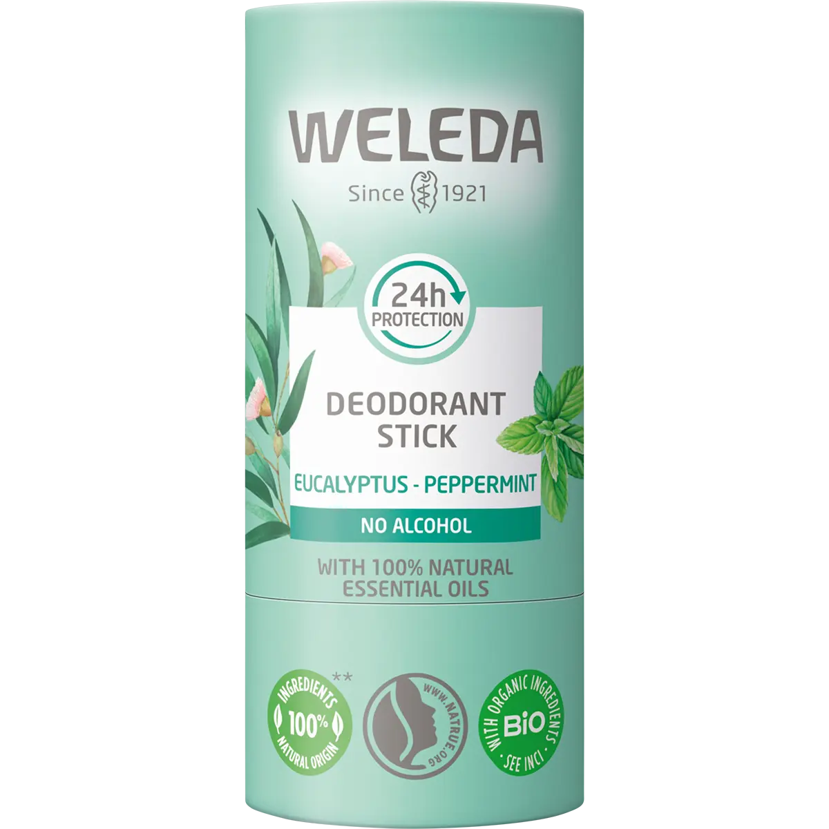 Weleda Deodorant Stick Eucalyptus-Peppermint 50g — front pack image (UHP)