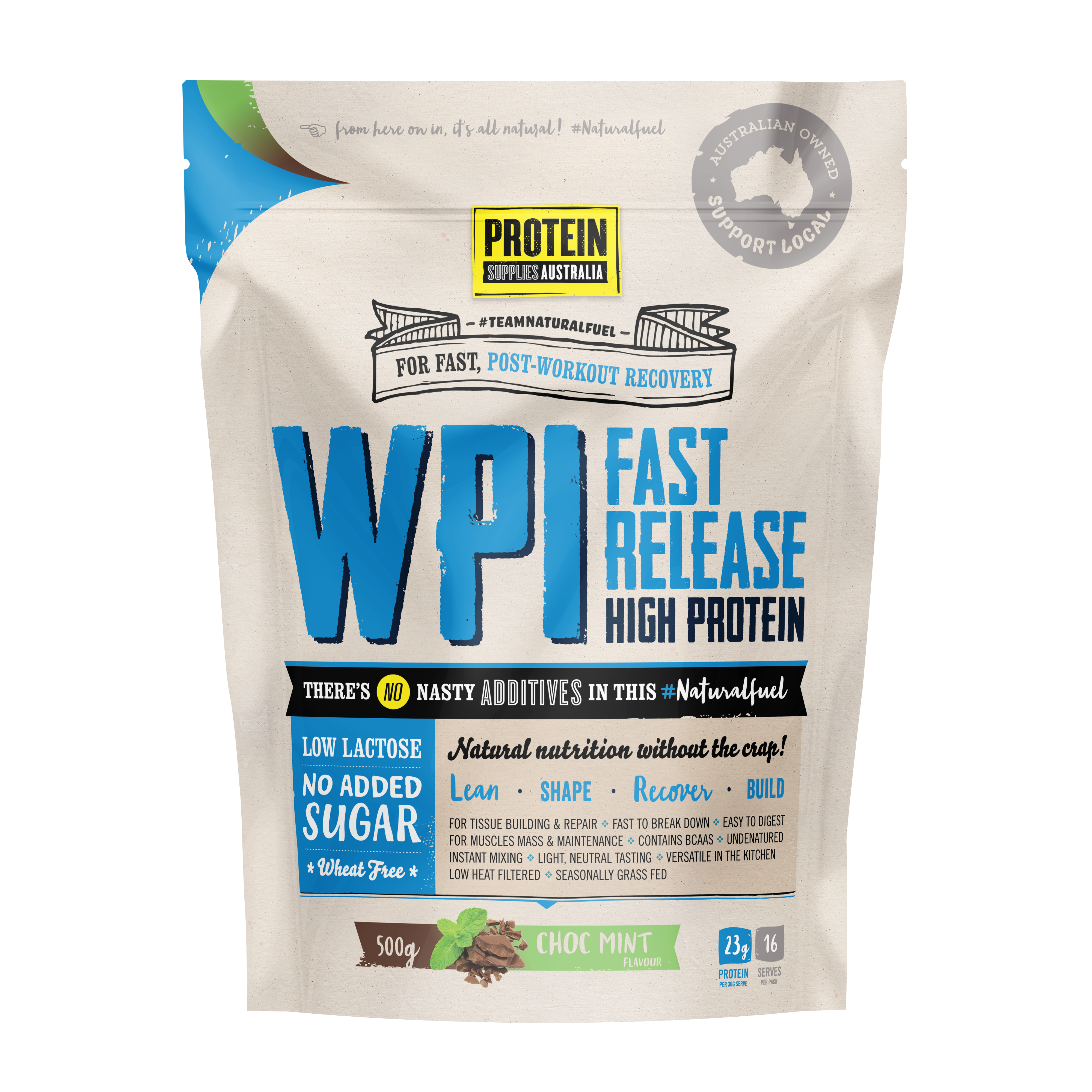 Protein Supplies Aust. Wpi (Whey Protein Isolate) Choc Mint 1Kg