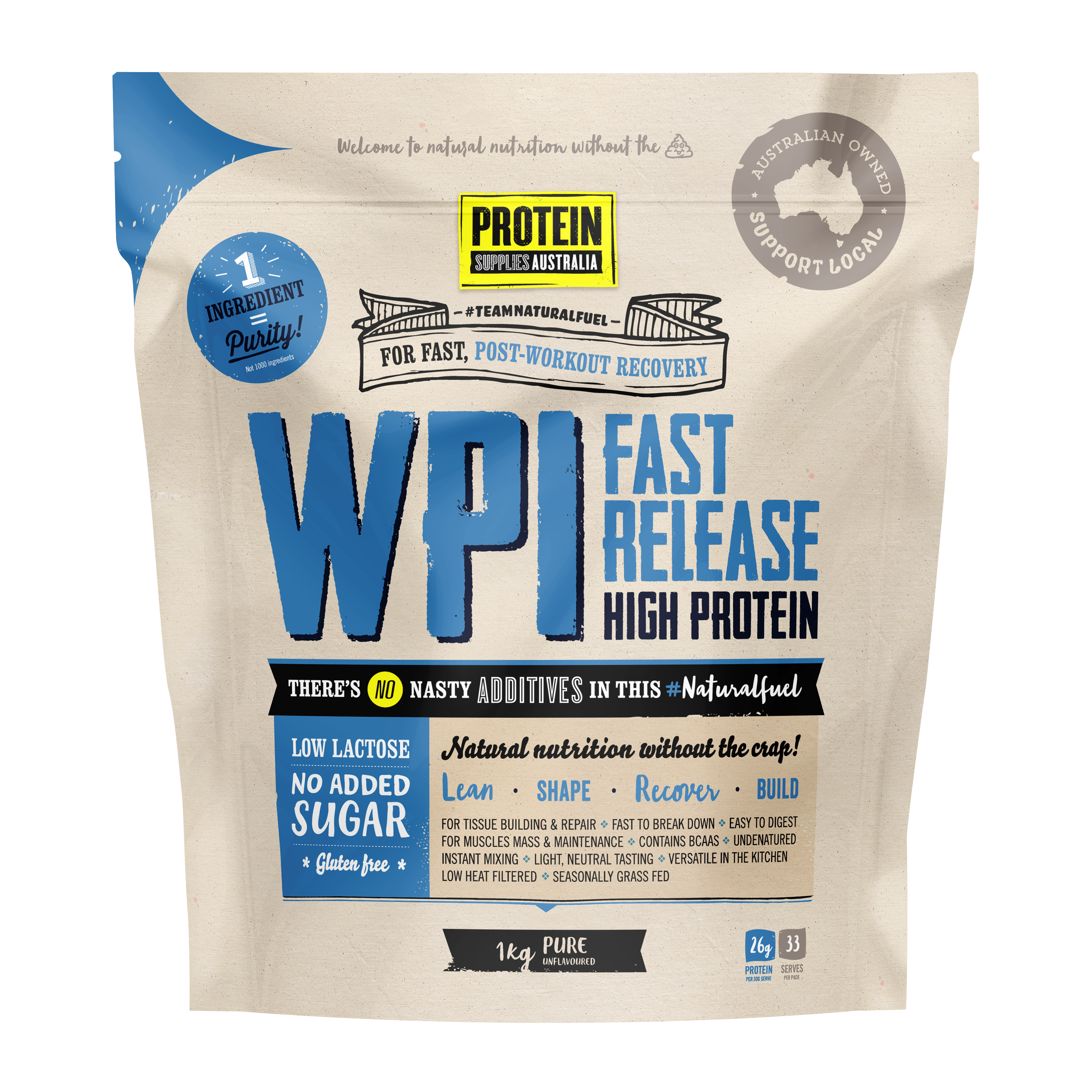 Protein Supplies Aust. Wpi (Whey Protein Isolate) Pure
