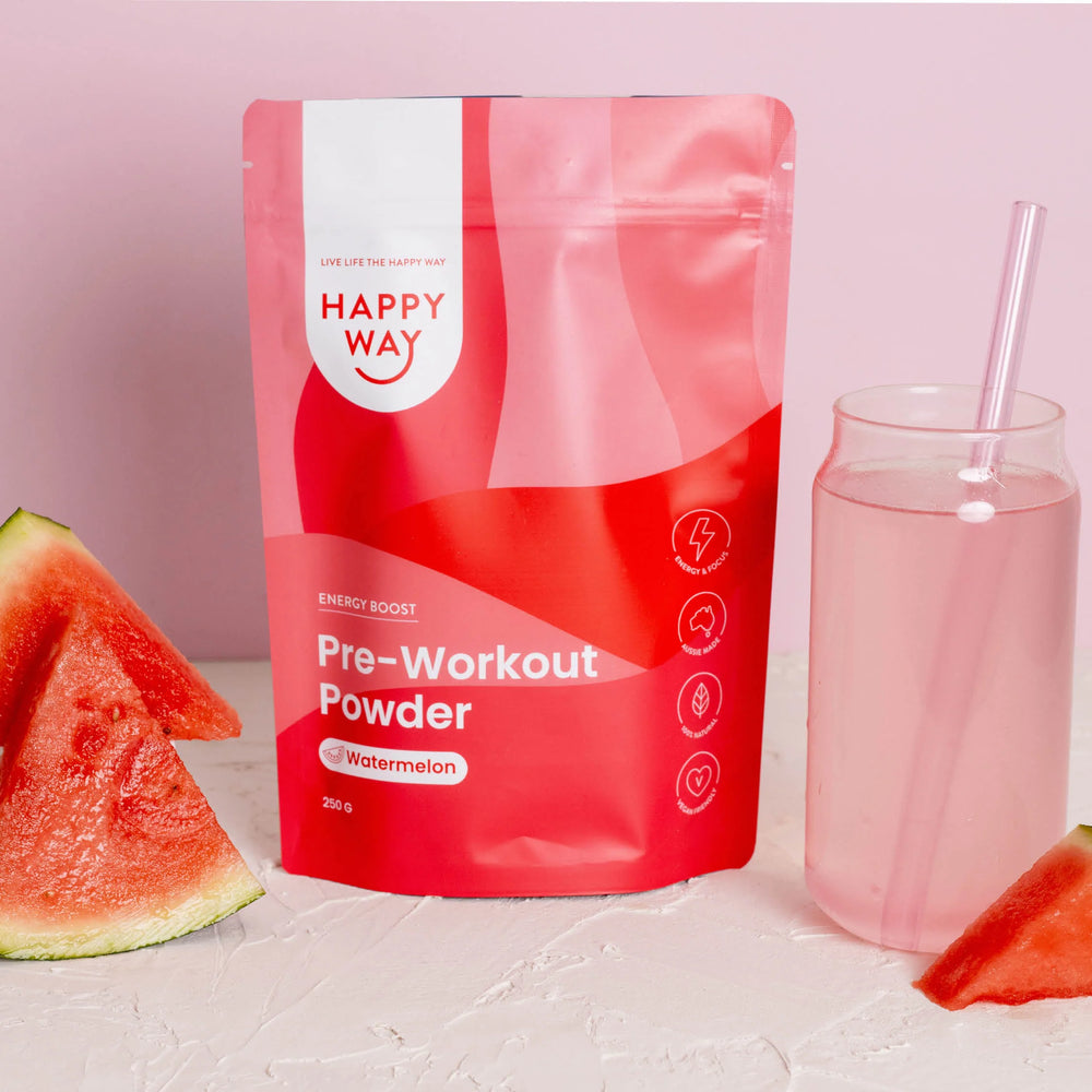 Happy Way Pre-Workout Powder Watermelon 250g