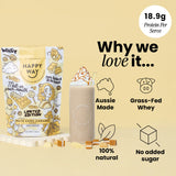 Happy Way White Choc Caramel Whey Protein 500g