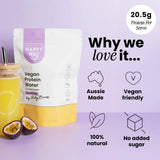 Happy Way Ashy Bines Vegan Protein Water Passionfruit 420g