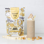 Happy Way White Chocolate Caramel Whey Protein lifestyle image