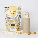 Happy Way White Chocolate Caramel Whey Protein lifestyle image