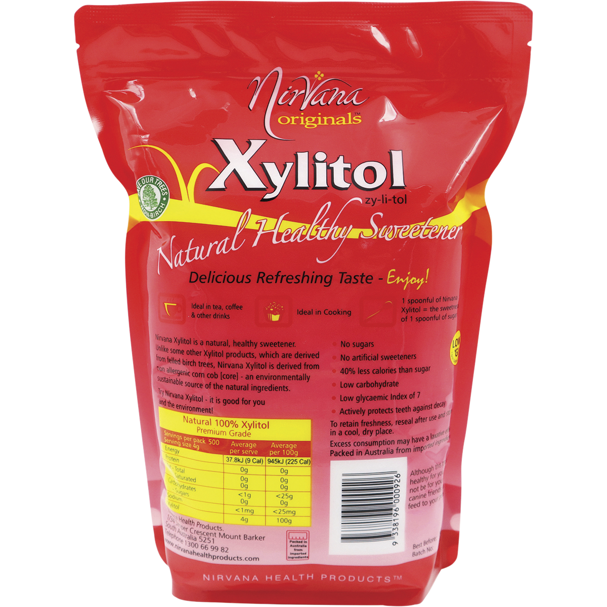 Nirvana Xylitol 2kg back image