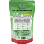 Nirvana Organics Erythritol Pure Organic — back pack image (UHP)
