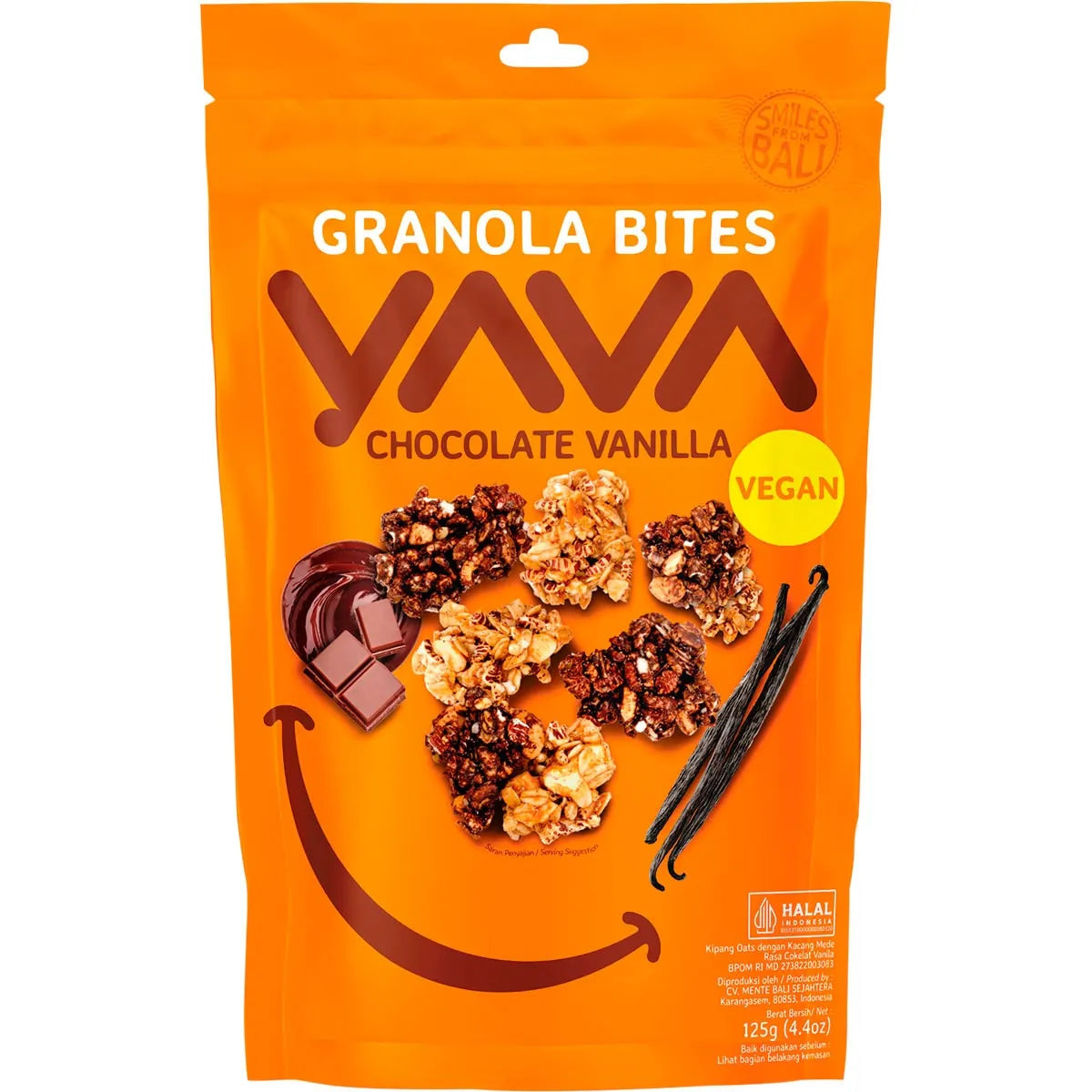 YAVA Granola Bites Chocolate Vanilla 125g