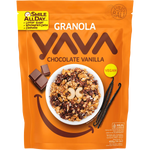 YAVA Granola with Cashews Chocolate Vanilla 400g — front pack image (UHP)