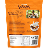YAVA Granola with Cashews Chocolate Vanilla 400g — back pack image (UHP)