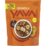 YAVA Granola with Cashews Chocolate Banana 400g — front pack image (UHP)