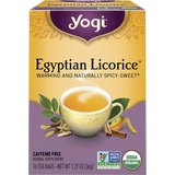 Yogi Herbal Tea Bags Egyptian Licorice 16pk — front pack image (UHP)